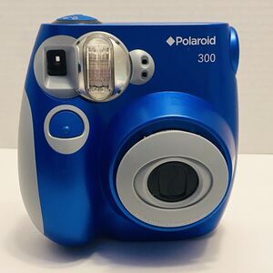Polaroid 300 Blue Instax Mini Instant Camera With Film, Batteries Tested Works